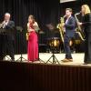 George Gershwins klassische Nummer "Summertime" wurde von (von links) Günther Beugel, Antonia Schaser, Felix Schmid und Johanna Zettl (an den Saxofonen) präsentiert.