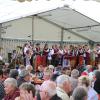 Am Sonntag spielte die Stammkapelle des Musikvereins Westendorf für die vielen Gäste, die auf den Festplatz gekommen waren.  	