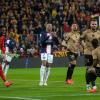 Auch Superstar Kylian Mbappé (M) konnte die PSG-Niederlage nicht verhindern.