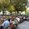 Der Berghof in Göggingen: Echt. Bayerisch. Biergarten