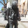 Das Denkmal für Kaspar Hauser in Ansbach.