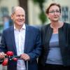 Liegt im Kampf um den SPD-Vorsitz vorne: Das Kandidatenduo Olaf Scholz und Klara Geywitz.
