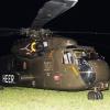 Ein Hubschrauber vom Typ CH53 aus Laupheim musste am Montag, 5. November, gegen 21.50 Uhr bei Waltenberg eine Sicherheitslandung vollziehen.