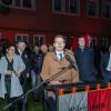 Oberbürgermeister David Wittner sprach am künftigen "Gerd-Müller-Platz" vor knapp 3000 Menschen, die bei der Enthüllung der Statue dabei sein wollten.