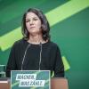 Bundesaußenministerin Annalena Baerbock auf dem Parteitag der Grünen.