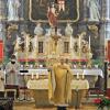 Monsignore Vitus Wengert feierte den österlichen Festgottesdienst in der Pfarrkirche St. Peter.  	