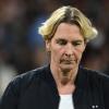 Bundestrainerin Martina Voss-Tecklenburg  übernimmt die Verantwortung für das frühe WM-Aus, wird aber wohl dennoch ihren Job behalten.