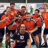 Große Freude bei den Volleyballern des SVS Türkheim: Das Team um den reaktivierten Libero Renato Mendes de Matos (vorne) gewann gegen Grafing glatt. 