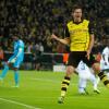 Dortmunds Robert Lewandowski bejubelt seinen Treffer zum 1:0.
