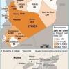 Karte Syriens mit Opferzahlen nach Provinzen sowie Stadtplan von Homs (Aktualisierung), Hochformat 90 x 140 mm, Grafik. C. Bollinger, Redaktion: S. Tanke