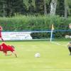 Marcus Sütterlin erzielte per Flugkopfball das 0:1 für den FC Königsbrunn und brachte den Bezirksoberligisten damit auf die Siegesstraße im Toto-Pokal gegen den Kreisklassisten aus Großaitingen.  