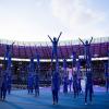 Avatar-Darsteller treten bei der Eröffnungsfeier der Special Olympics World Games Berlin 2023 auf.