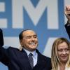 Forza-Italia-Chef Silvio Berlusconi und die Vorsitzende der rechtsextremen Partei Fratelli d'Italia, Giorgia Meloni genossen am Wahlabend ihren Sieg.
