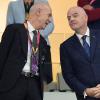 Kritik an der Fifa unerwünscht: DFB-Präsident Bernd Neuendorf (links) und Fifa-Chef Gianni Infantino.