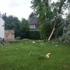 Einen ganzen Baum spaltete ein Blitz beim Gewitter in Königsbrunn. Holzteile wurden noch in mehr als 50 Meter Entfernung gefunden. 