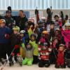 Ungefähr 40 Buben und Mädchen zwischen vier und zwölf Jahren kamen zum Eishockey-Tag des ESV Burgau. 	