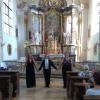 Mit den Duetten für zwei Soprane und Orgel „Alma Redemptoris Mater“ und „Ave Maris Stella“ beendeten die Künstler ihr Programm. 	