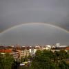 Dieses Bild von einem Regenbogen entstand in Nürnberg, doch auch in Schwaben gab es das farbige Schauspiel zuletzt häufig zu sehen