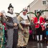 Neun Wochenenden und 20 offiziellen Tanztage – so lange dauerte die Schäfflersaison in Dinkelscherben. Zum Abschluss machten sich die Clowns, ganz traditionell, noch einmal über die Tanzbesteller lustig. 