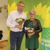 Lysander Loosen will für die Grünen einen Sitz im Bezirkstag erringen, Gabriele Triebel weiterhin Landtagsabgeordnete bleiben. 