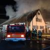 86 Feuerwehrkräfte löschten den Brand in Schabringen.