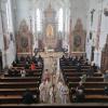 Wegen Corona konnten längst nicht so viele Besucher kommen, wie eigentlich geplant waren. Mit der feierlichen Messe in der Klosterkirche in Maria Medingen haben die Franziskanerinnen die Restaurierung nun abgeschlossen.  	