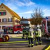 Rund 100 Feuerwehrleute waren am Samstagmorgen in Megesheim im Einsatz.