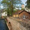 Der untere Brunnenturm beim heutigen Liliom war ein technisches Wunderwerk,
genutzt zum Heben des Wassers. Erbaut wurde er um 1450 über einem ehemaligen Wachturm. Einst diente er zur Wasserversorgung der Bischofsresidenz.