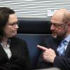 Martin Schulz möchte, dass Andrea Nahles seine Nachfolgerin als Parteichefin wird.