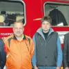 Bei der Feuerwehr Obermeitingen stellte (von links) Kommandant Christian Bauch Stephan Sperl und Daniel Mayr als neue Mitglieder vor. Rechts der Vorsitzende, Bürgermeister Clemens Weihmayer. 