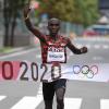 Wiederholte in Tokio seinen Olympiasieg im Marathon aus Rio 2016: Der 36-jährige Eliud Kipchoge.