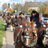 Eine Prozession mit prächtigen Kaltblütern, Reiterpferden und Ponys zog am Sonntag durch Kienberg.