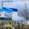 Rekordinvestitionen von 15 Millionen Euro im Jahr 2022 geplant: Baustelle von Erhardt + Leimer im Sheridan Park in Augsburg.  
