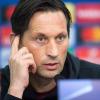 Bayer Leverkusens Trainer Roger Schmidt sieht seine Mannschaft vor dem Spiel gegen Atlético Madrid in Kampfstimmung.