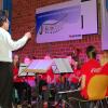 Beim Konzert der vier Kapellen der VG Nordendorf spielte auch das gemeinsame Jugendblasorchester unter der Leitung von Manfred Braun auf.  
