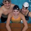 Die Schwimmerinnen und Schwimmer des TSV Schwabmünchen (von links Gabriel Pyka, Hannah Söllner und Annalena Dietrich) überzeugten mit starken Leistungen.
