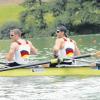 Urs Käufer vom Ulmer Ruderclub „Donau“ (rechts) hat sich nicht für den Deutschlandachter qualifiziert, der bei den Olympischen Spielen im Sommer in London um die Medaillen kämpfen wird. Aber er hat sehr gute Chancen, dort im Vierer ohne Steuermann mit von der Partie zu sein. 