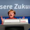 CDU-Chefin und Bundeskanzlerin Angela Merkel spricht beim Bundesparteitag der CDU in Essen.
