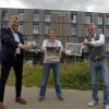 Jochen Mack , Sandra Huerga-Kanzler und Raúl Huerga-Kanzler (von links) vom Hotel "einsmehr".