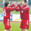 Zwei Spiele, zwei Siege: Stephan Wedemeyer und Peter Eggle (von links) vom Tabellenführer SC Vöhringen feierten ein rundum gelungenes Osterwochenende.  