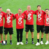 Danny Röhl (Zweiter von rechts) war Teil des Trainerstabs des FC Bayern.
