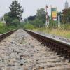 Auf diesen Gleisen sollen nicht nur Güter, sondern auch Fahrgäste befördert werden – die Gleise der Hesselbergbahn.  	