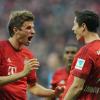 Thomas Müller und Robert Lewandowski wollen am Samstag Borussia Dortmund auf Distanz halten. Das Spiel des FC Bayern beim BVB wird live von Sky übertragen.