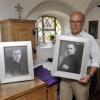 Don Giuseppe Bernardi (Bild links) und Don Mario Ghibaudo, die bei einem Massaker der Waffen-SS 1943 in Boves ums Leben gekommen sind, wurden inzwischen seliggesprochen. Das Foto mit Kirchenverwaltungsmitglied Marius Langer wurde 2017 gemacht.