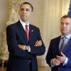 Eigentlich sollte das Gespräch zwischen US-Präsident Barack Obama und dem russischen Präsidenten Dmitri Medwedew privater Art sein. Doch die Mikrofone waren an.