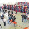 Da war was los! Rund 500 Spieler pro Tag kämpften bei den deutschen E-Dart-Meisterschaften an den 84 Automaten, die in der Turnhalle des ASV Bellenberg aufgebaut waren.  
