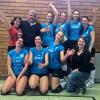 Glückliche Sieger: Die Volleyballerinnen des SV Marxheim dominierten die Kreisliga Nord mit 42 Punkten und steigen nun in die Bezirksklasse auf. 
