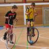 Marco Aufmuth (rechts, hier gegen Augsburg) vom Velo Club Mindelheim feierte mit seinem Teamkollegen Fabian Sturm einen starken Einstand in die U15-Bayernliga.  	