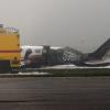Ein Großaufgebot an Rettungskräften war am Vormittag am Augsburger Flughafen im Einsatz.  	