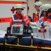 Rund 300 Einsatzkräfte, darunter das Bayerische Rote Kreuz, waren bei der großen Katastrophenschutzübung in Pöttmes vor Ort. Echte Verletzte gab es glücklicherweise nicht zu versorgen. 